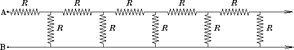 \begin{figure}
\epsfxsize 5in
\begin{center}\mbox{
\epsfbox{PS/line_of_resistors.ps} %
}\end{center}\end{figure}